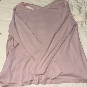 Light pink long sleeve lululemon shirt